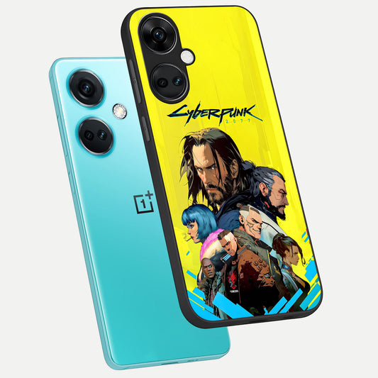  Neon Rebel Genesis phone case For Oneplus Nord CE3 showing premium glass back cover with detailed artwork