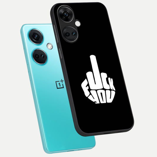  Rebel Mode On phone case For Oneplus Nord CE3 showing premium glass back cover with detailed artwork