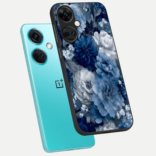  Royal Bloom Garden phone case For Oneplus Nord CE3 showing premium glass back cover with detailed artwork