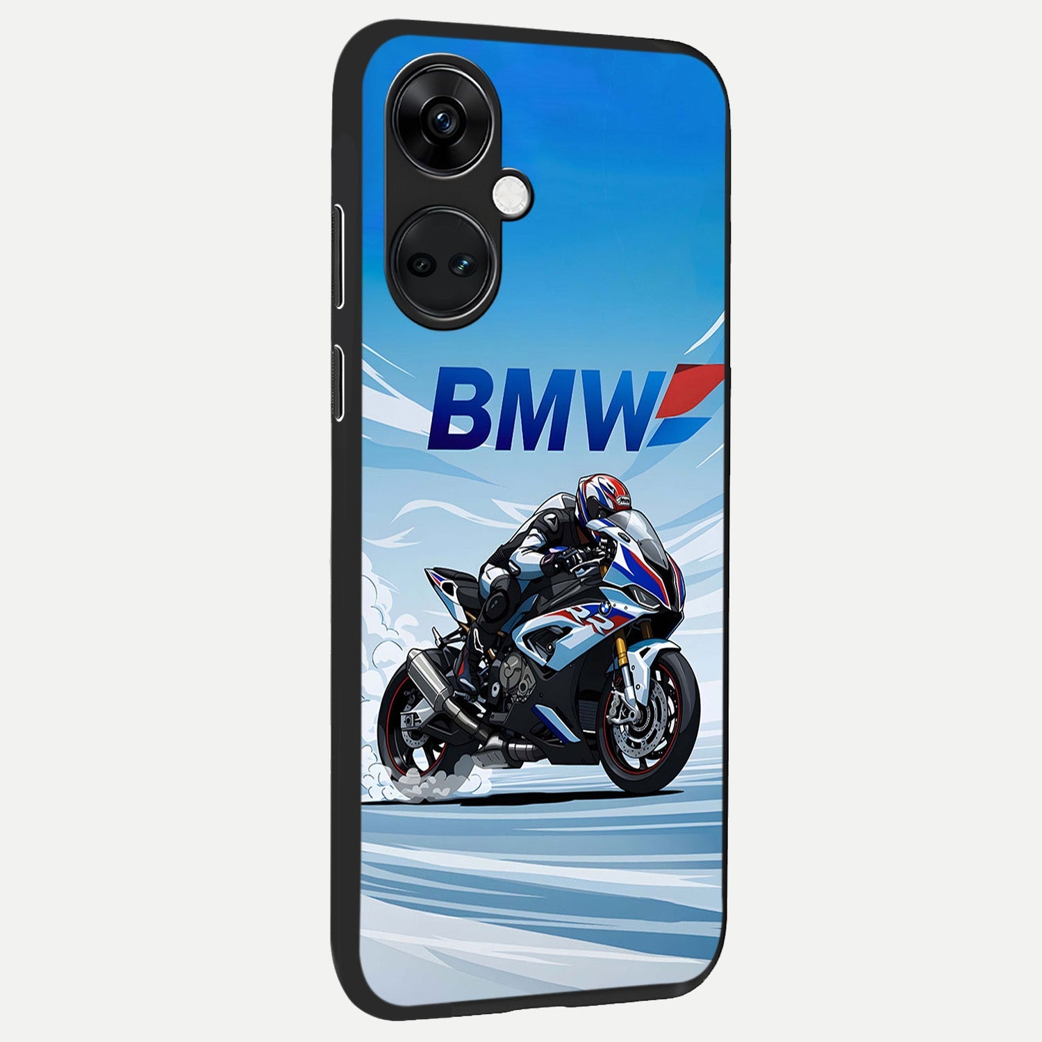  BMW Power Drift back cover For Oneplus Nord CE3 slim fit glass case with vibrant aesthetic design