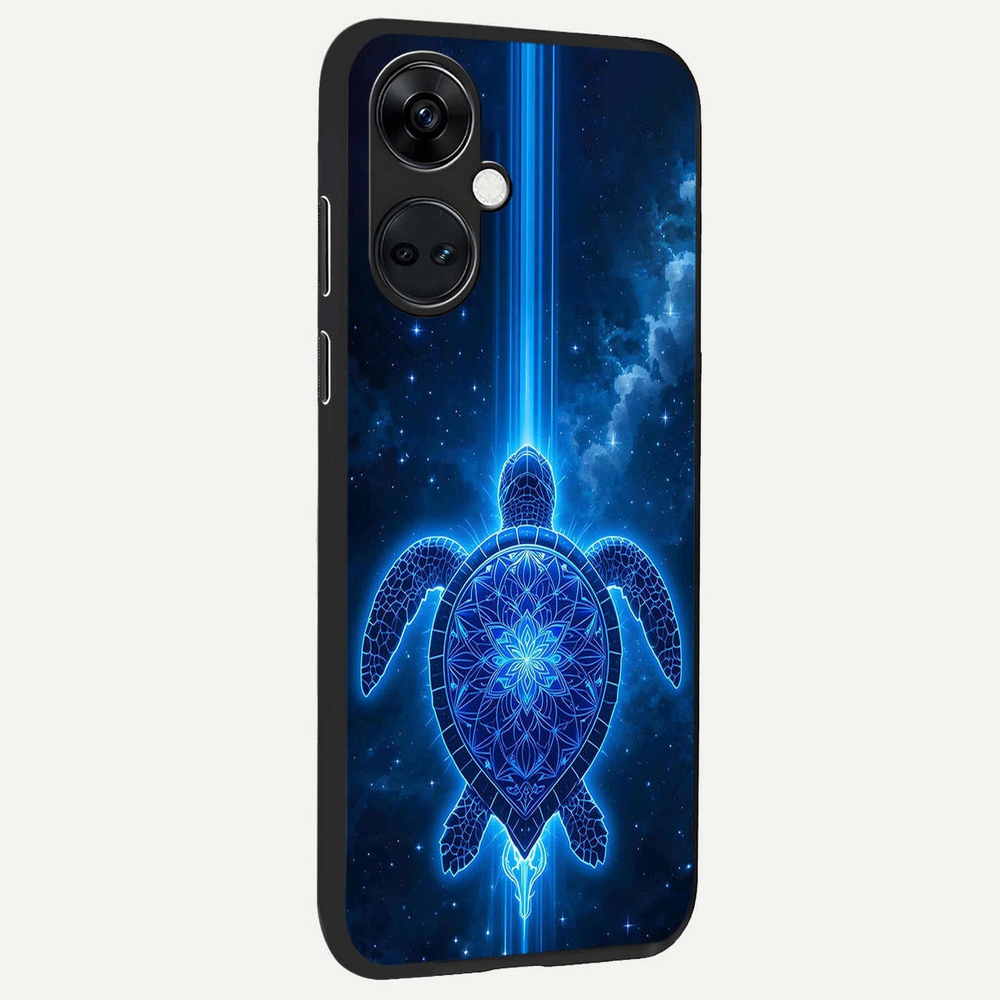  Blue Galaxy Turtle back cover For Oneplus Nord CE3 slim fit glass case with vibrant aesthetic design