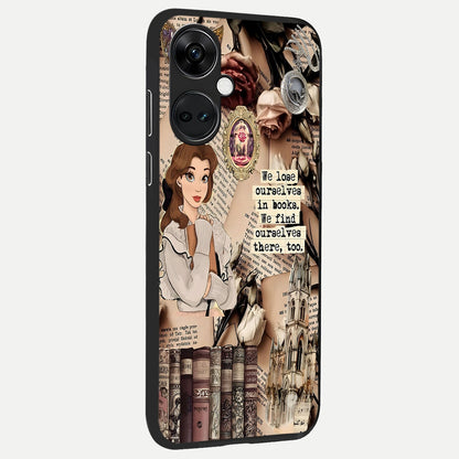  Bookish Dream World back cover For Oneplus Nord CE3 slim fit glass case with vibrant aesthetic design