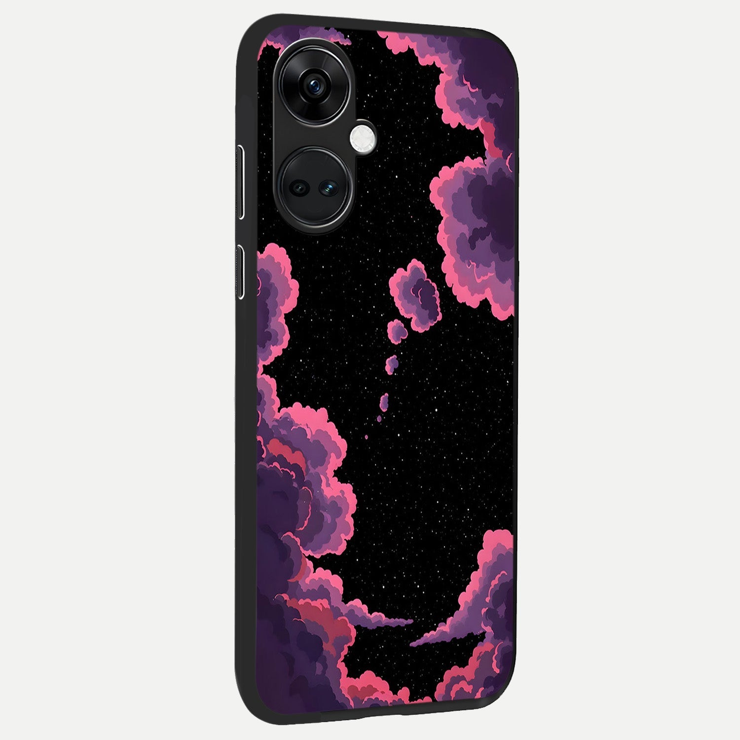  Cosmic Cloud Journey back cover For Oneplus Nord CE3 slim fit glass case with vibrant aesthetic design