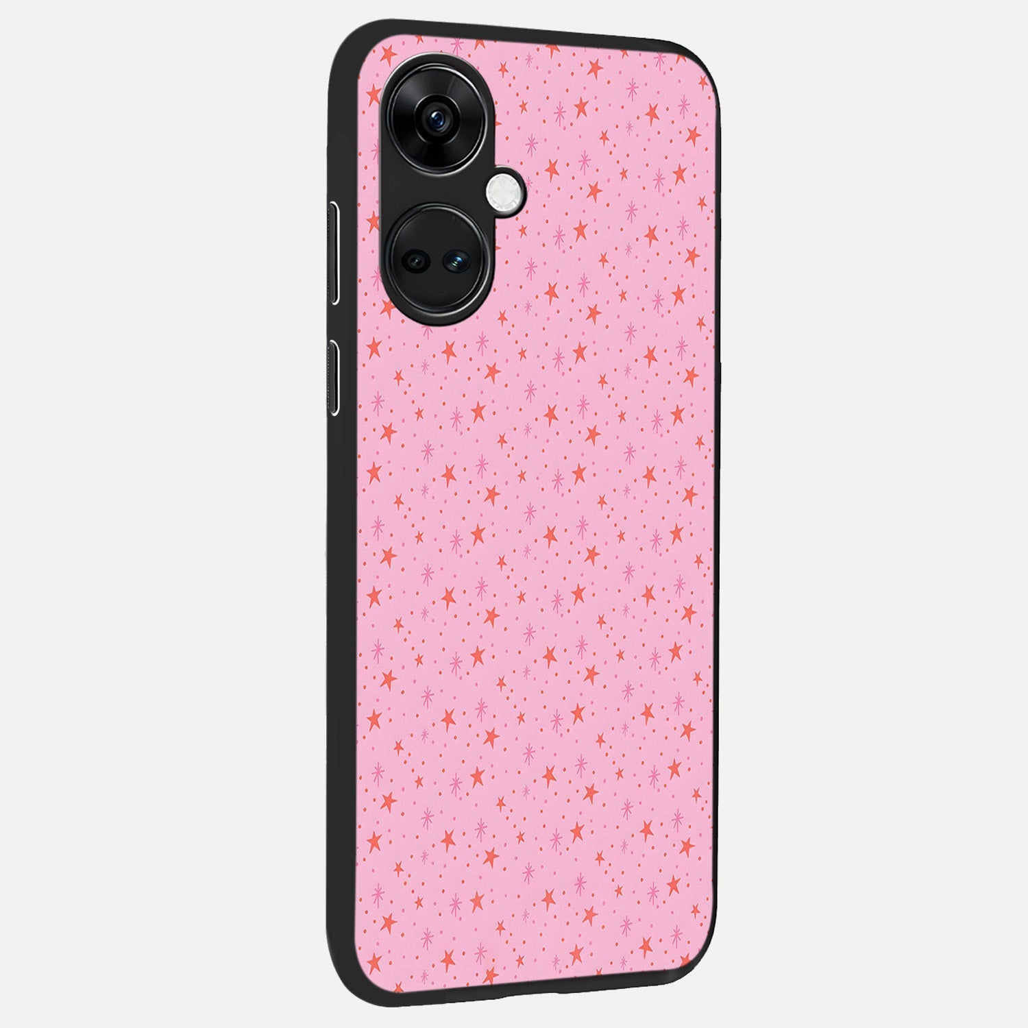  Cosmic Pink Sparkle back cover For Oneplus Nord CE3 slim fit glass case with vibrant aesthetic design