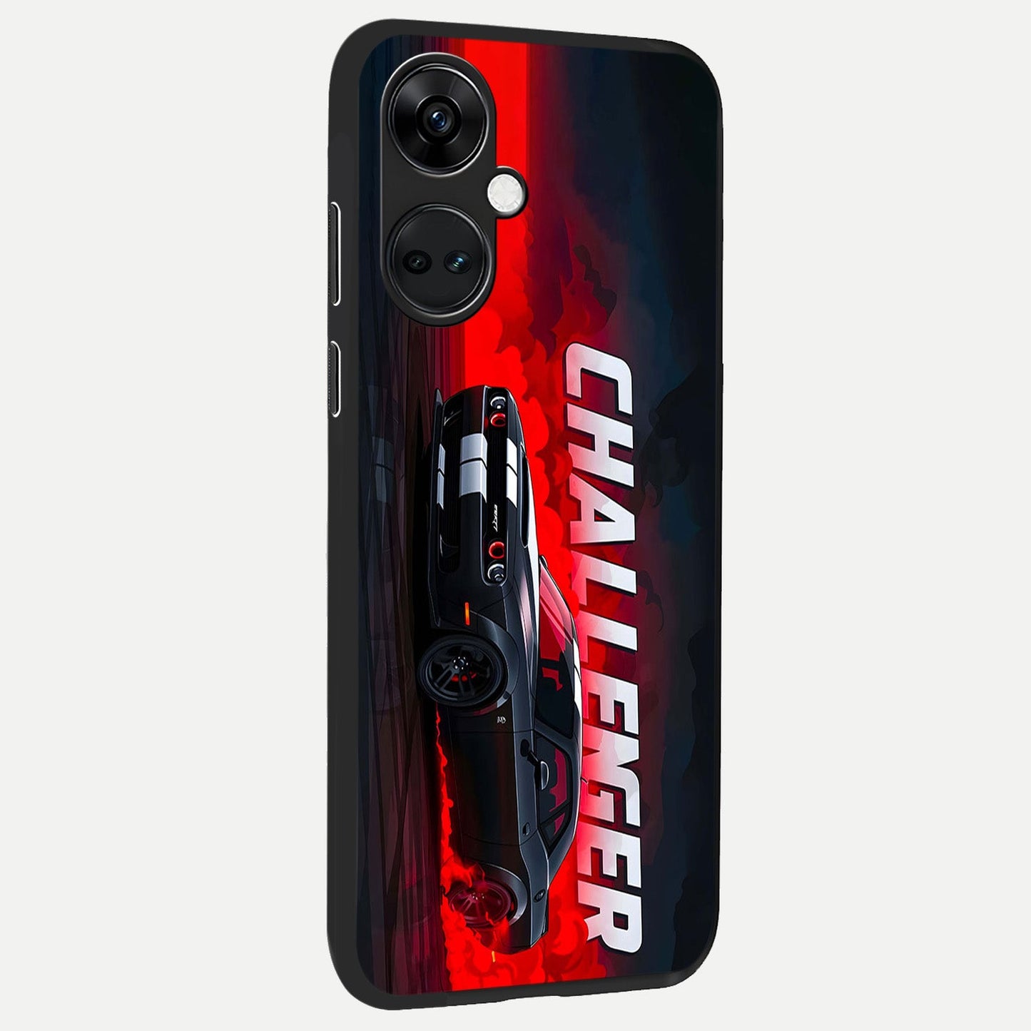  Crimson Challenger Fury back cover For Oneplus Nord CE3 slim fit glass case with vibrant aesthetic design