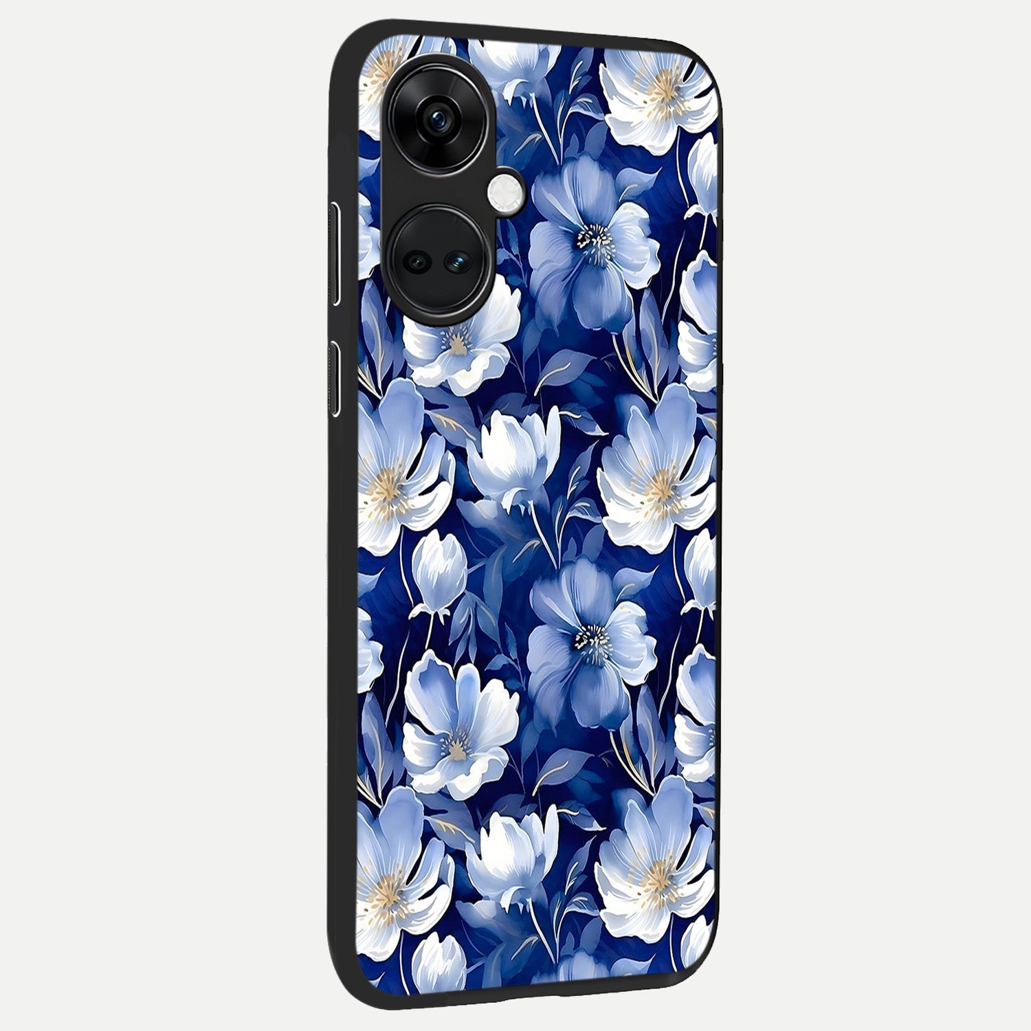  Cute Floral Patterns back cover For Oneplus Nord CE3 slim fit glass case with vibrant aesthetic design