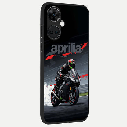  Dark Aprilla back cover For Oneplus Nord CE3 slim fit glass case with vibrant aesthetic design