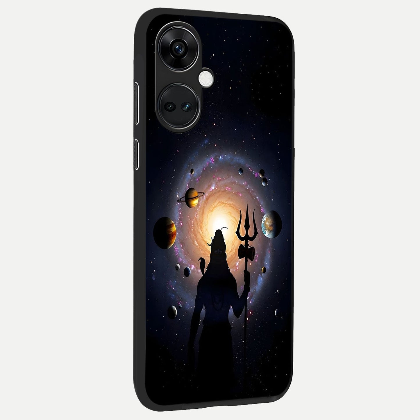  Galactic Shiva Vision back cover For Oneplus Nord CE3 slim fit glass case with vibrant aesthetic design