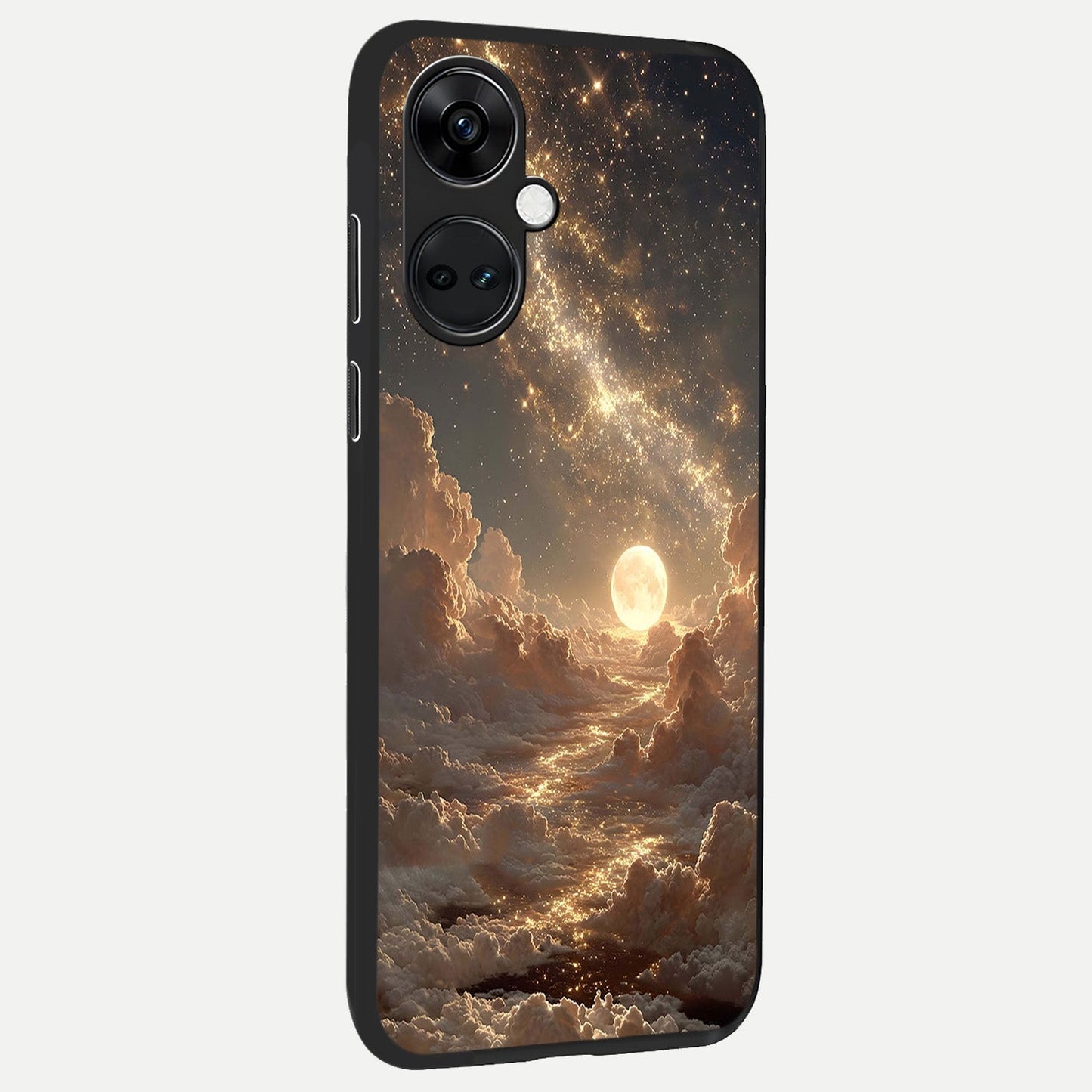  Golden Sky Dream back cover For Oneplus Nord CE3 slim fit glass case with vibrant aesthetic design