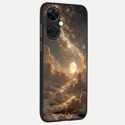  Golden Sky Dream back cover For Oneplus Nord CE3 slim fit glass case with vibrant aesthetic design