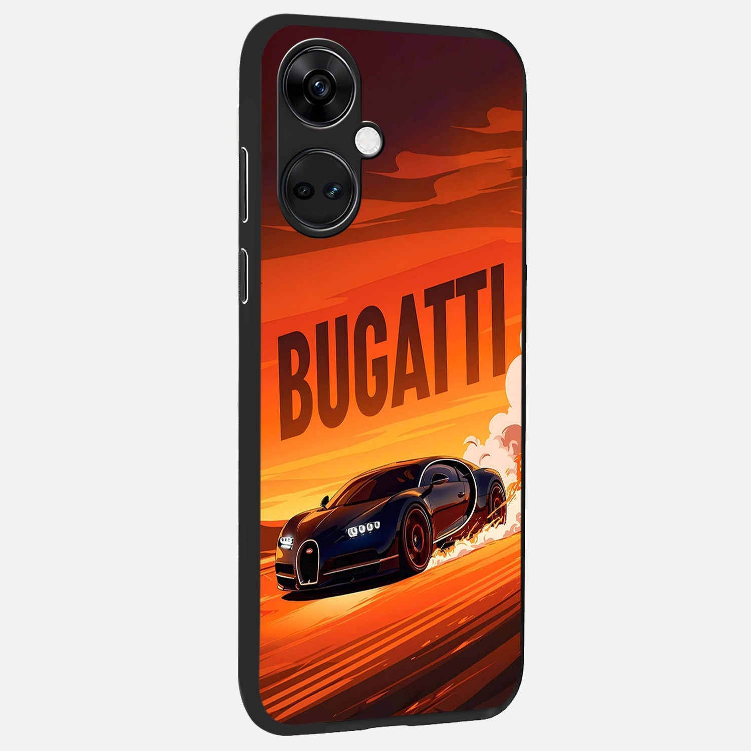  Inferno Bugatti Storm back cover For Oneplus Nord CE3 slim fit glass case with vibrant aesthetic design