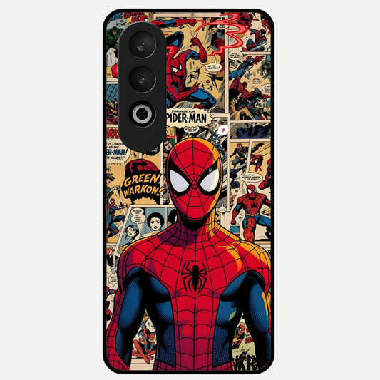  Aesthetic Spider Glass Case For Oneplus Nord CE4 back cover – full design glossy printed glass finish