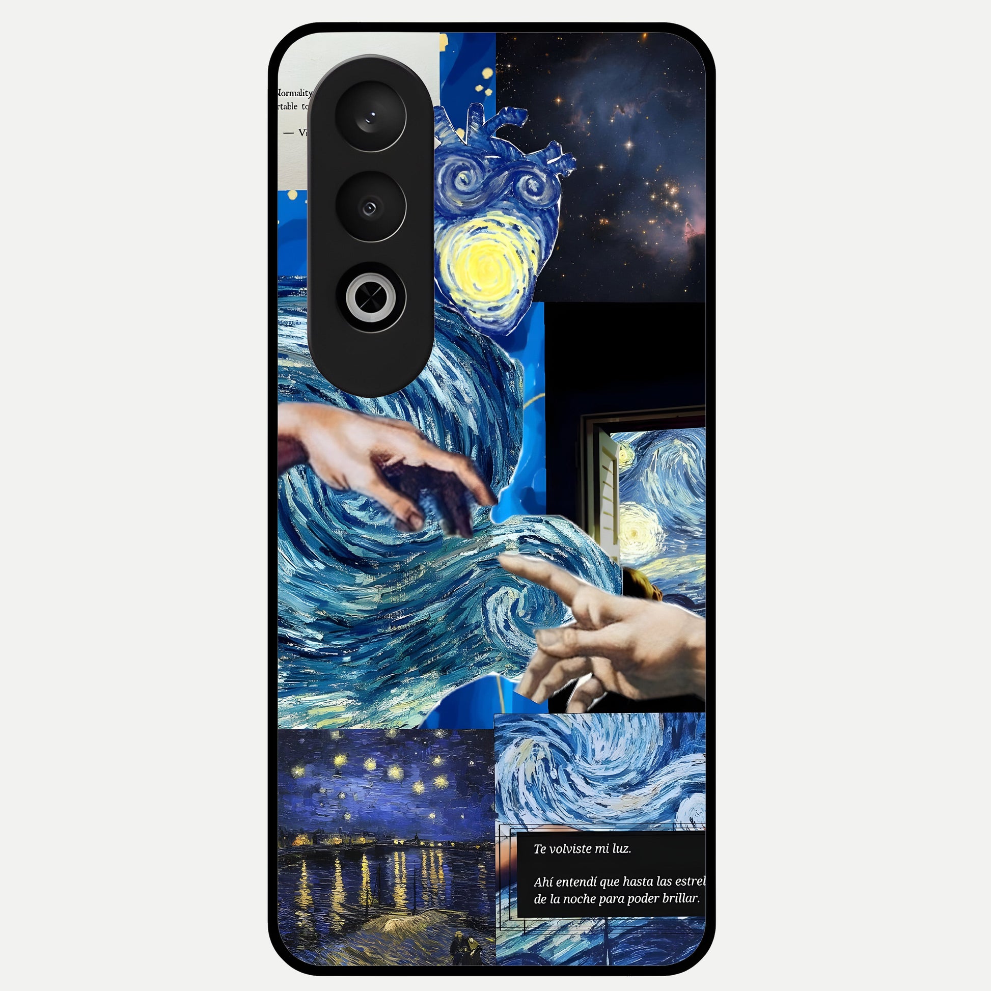  Aesthetic Vando Hands Glass Case For Oneplus Nord CE4 back cover – full design glossy printed glass finish