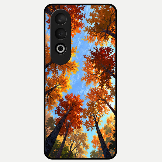  Autumn Sky Rise Glass Case For Oneplus Nord CE4 back cover – full design glossy printed glass finish