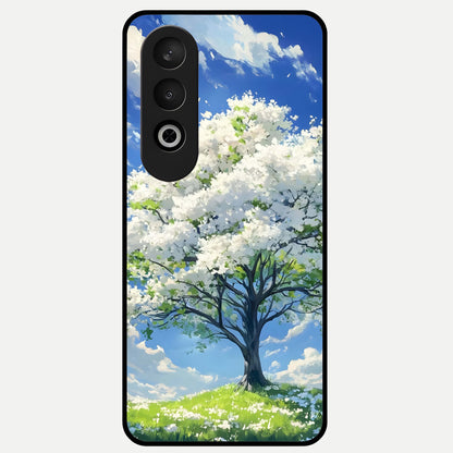  Blossom Sky Serenity Glass Case For Oneplus Nord CE4 back cover – full design glossy printed glass finish