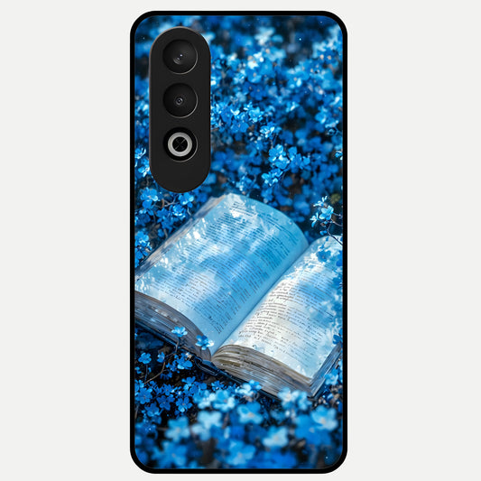  Blue Bloom Tales Glass Case For Oneplus Nord CE4 back cover – full design glossy printed glass finish