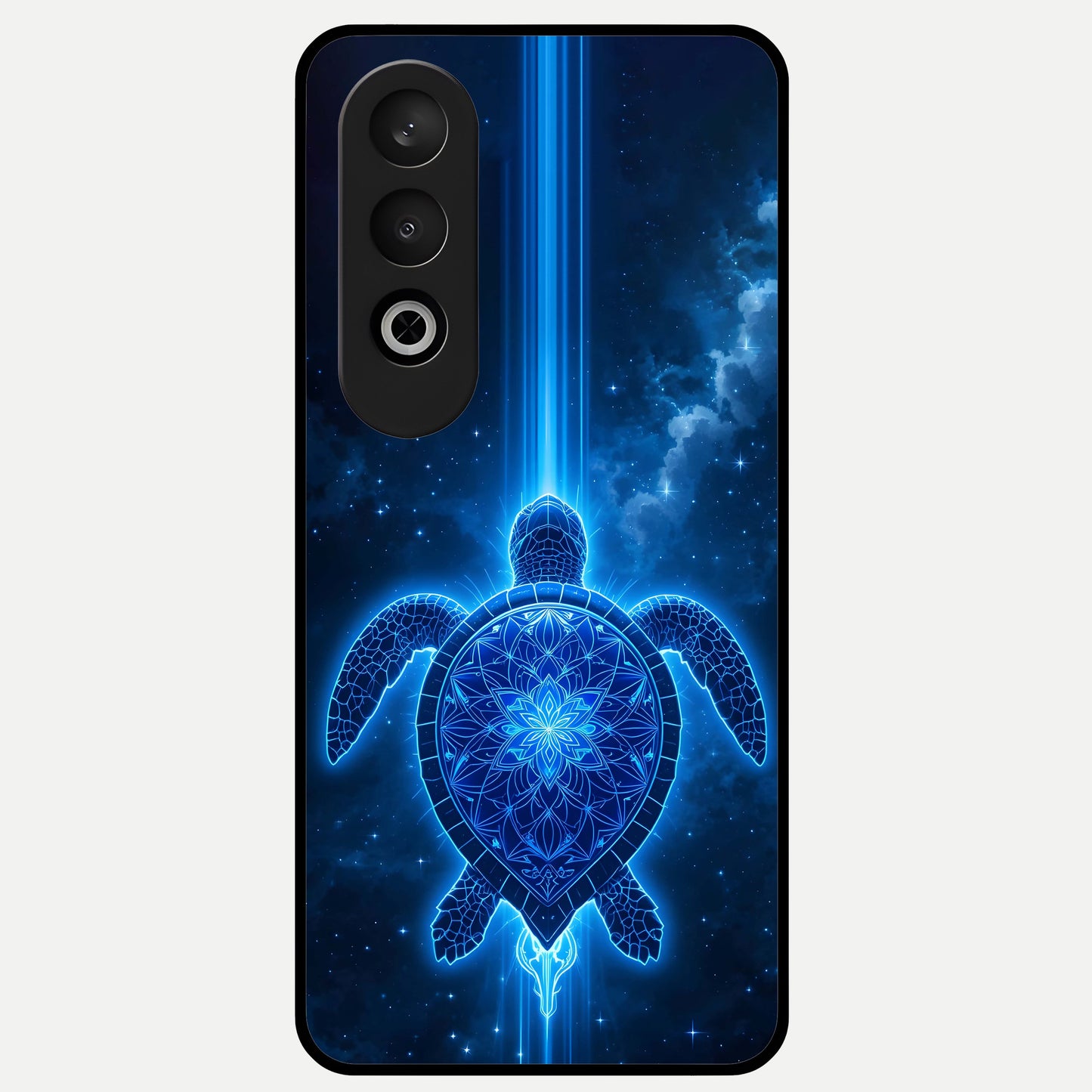  Blue Galaxy Turtle Glass Case For Oneplus Nord CE4 back cover – full design glossy printed glass finish