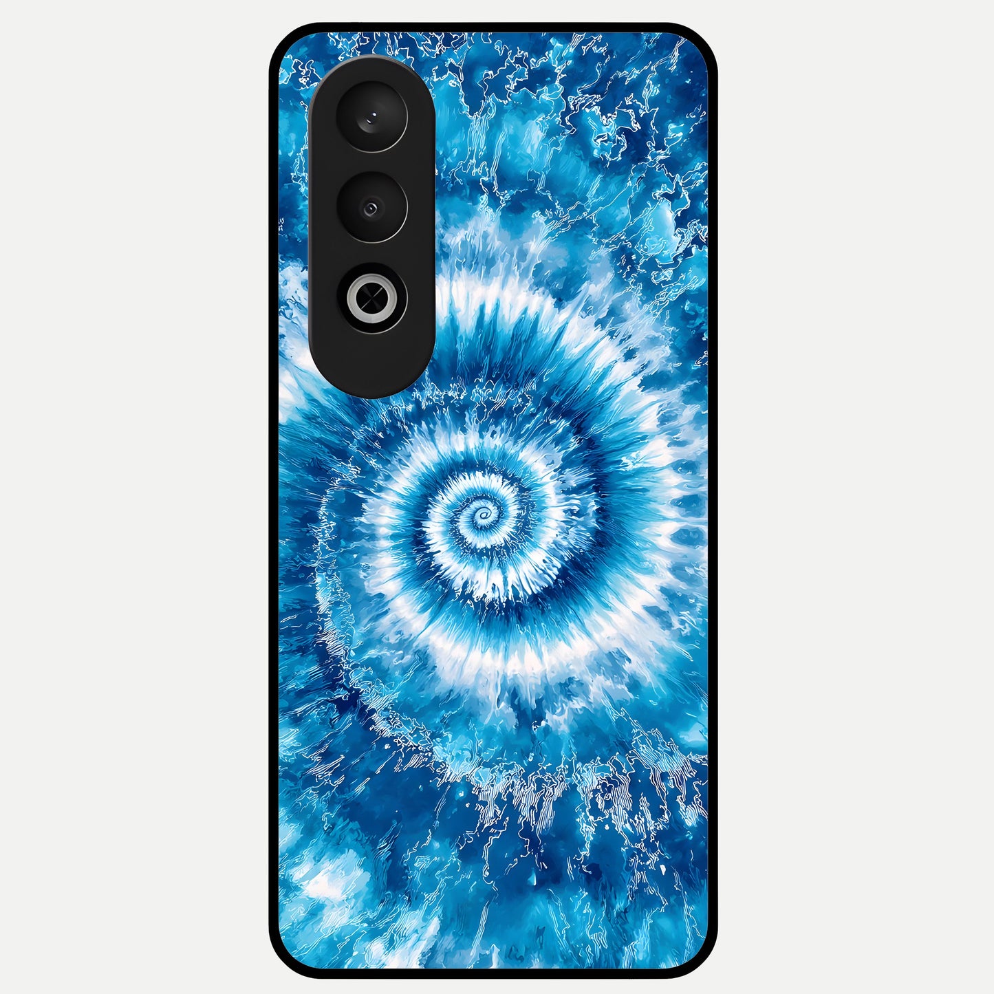  Blue Galaxy Wave Glass Case For Oneplus Nord CE4 back cover – full design glossy printed glass finish