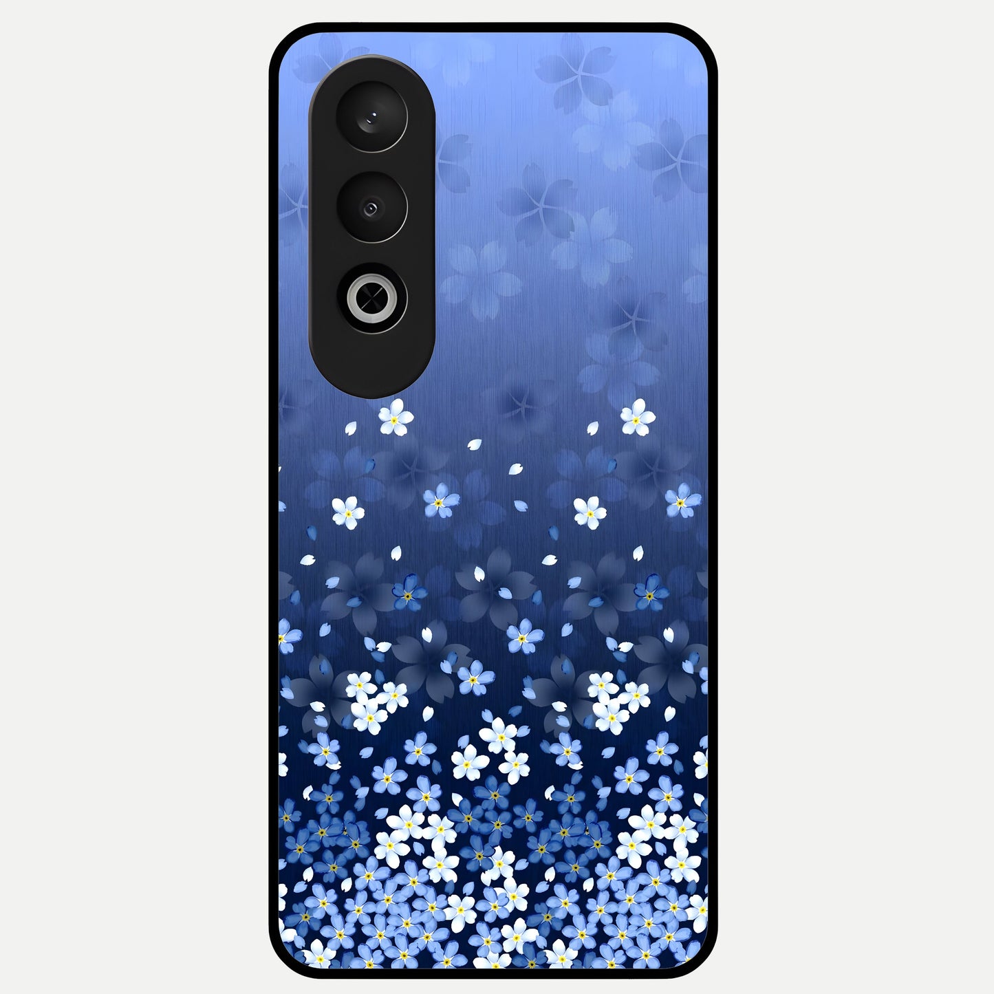  Blue Starry Glass Case For Oneplus Nord CE4 back cover – full design glossy printed glass finish