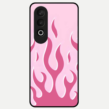  Blush Flame Energy Glass Case For Oneplus Nord CE4 back cover – full design glossy printed glass finish