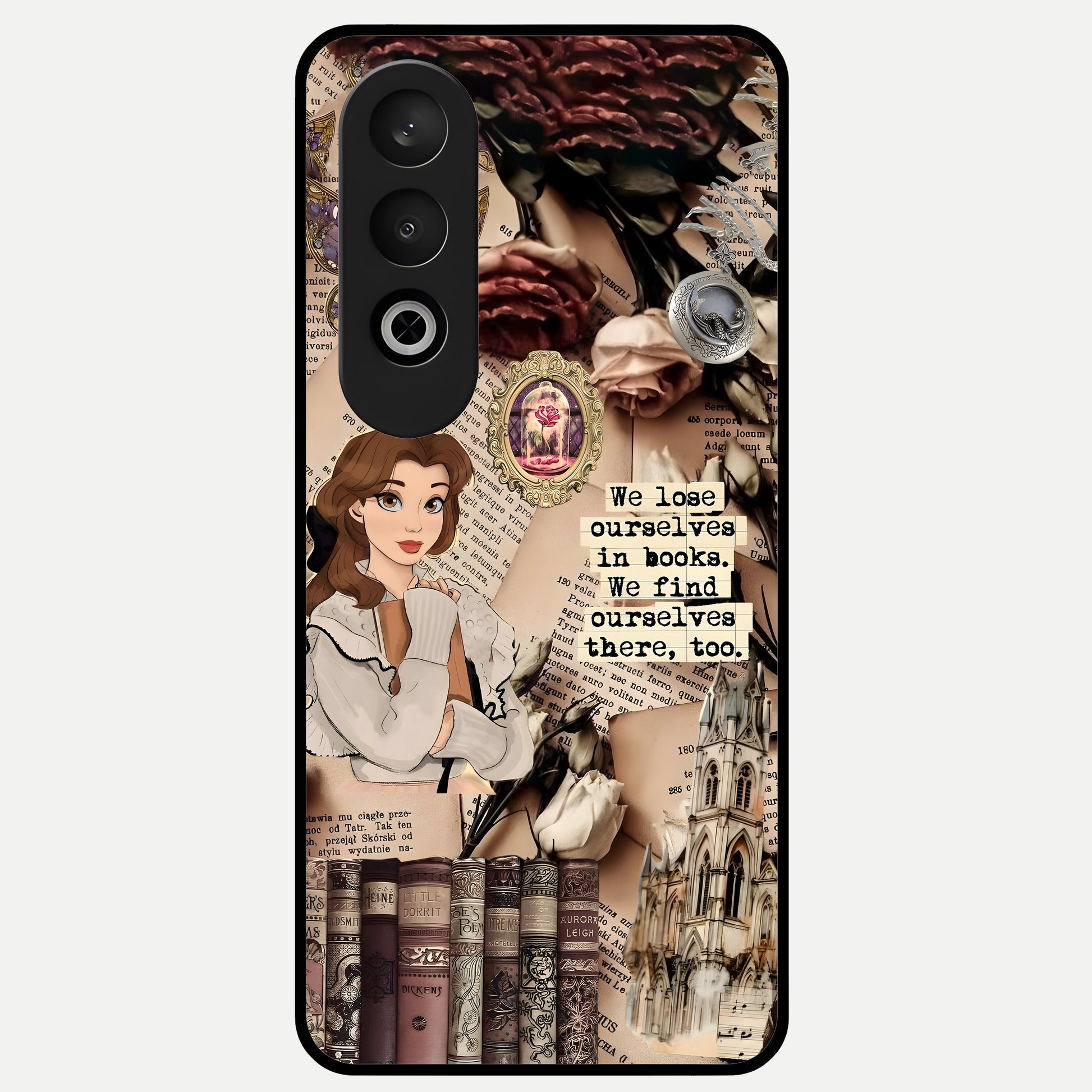 Bookish Dream World Glass Case For Oneplus Nord CE4 back cover – full design glossy printed glass finish