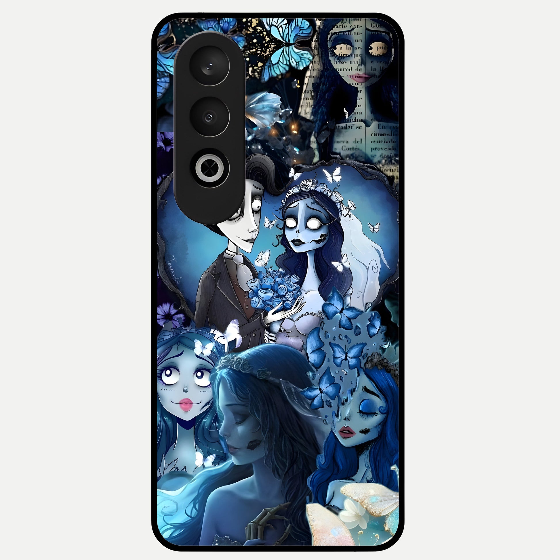  Butterfly Ghost Soul Glass Case For Oneplus Nord CE4 back cover – full design glossy printed glass finish