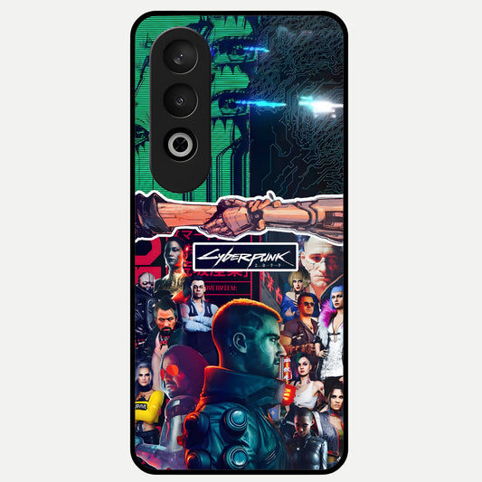  CYBERPUNK Legacy Glass Case For Oneplus Nord CE4 back cover – full design glossy printed glass finish
