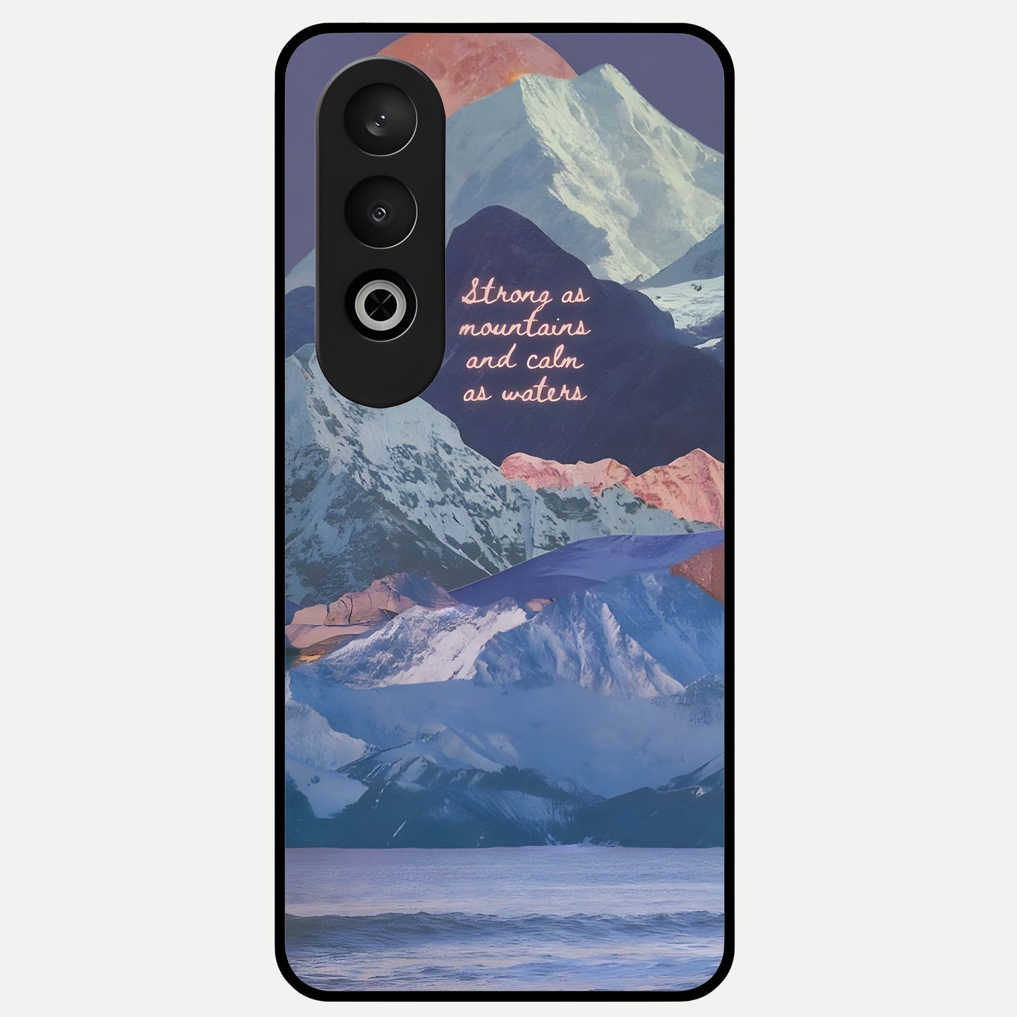  Celestial Mountain Calm Glass Case For Oneplus Nord CE4 back cover – full design glossy printed glass finish