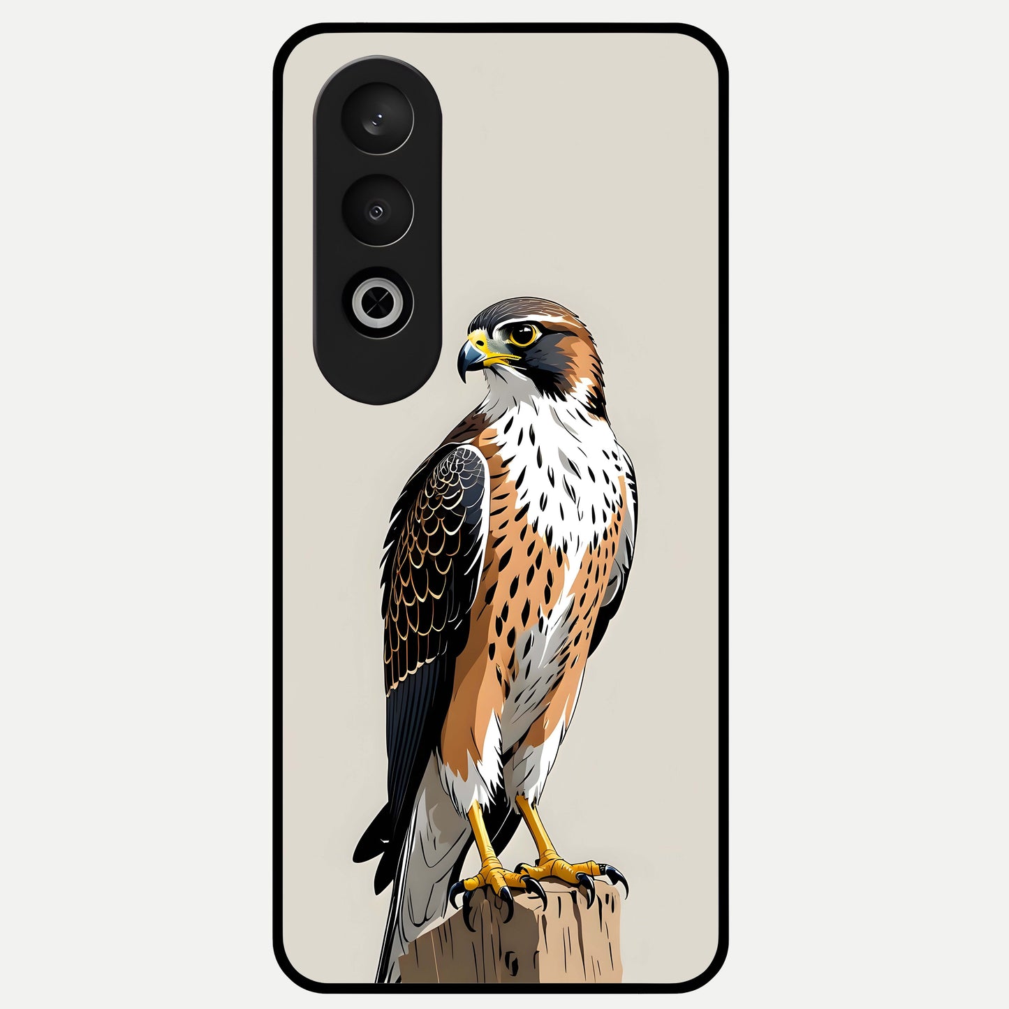  Clever Eagle Glass Case For Oneplus Nord CE4 back cover – full design glossy printed glass finish