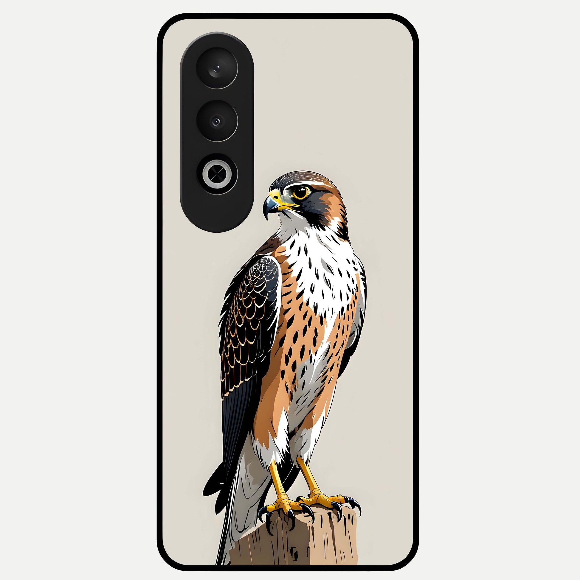  Clever Eagle Glass Case For Oneplus Nord CE4 back cover – full design glossy printed glass finish