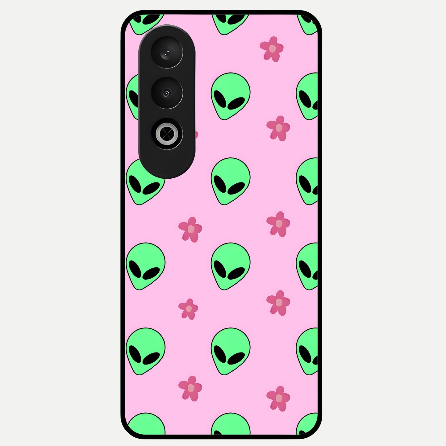  Cosmic Cute Crush Glass Case For Oneplus Nord CE4 back cover – full design glossy printed glass finish