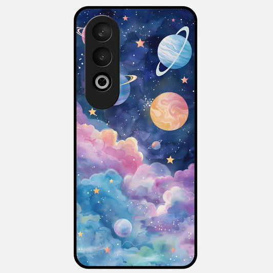  Cosmic Planet Dreams Glass Case For Oneplus Nord CE4 back cover – full design glossy printed glass finish