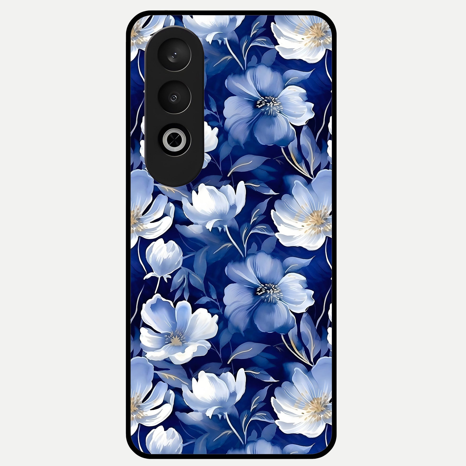  Cute Floral Patterns Glass Case For Oneplus Nord CE4 back cover – full design glossy printed glass finish