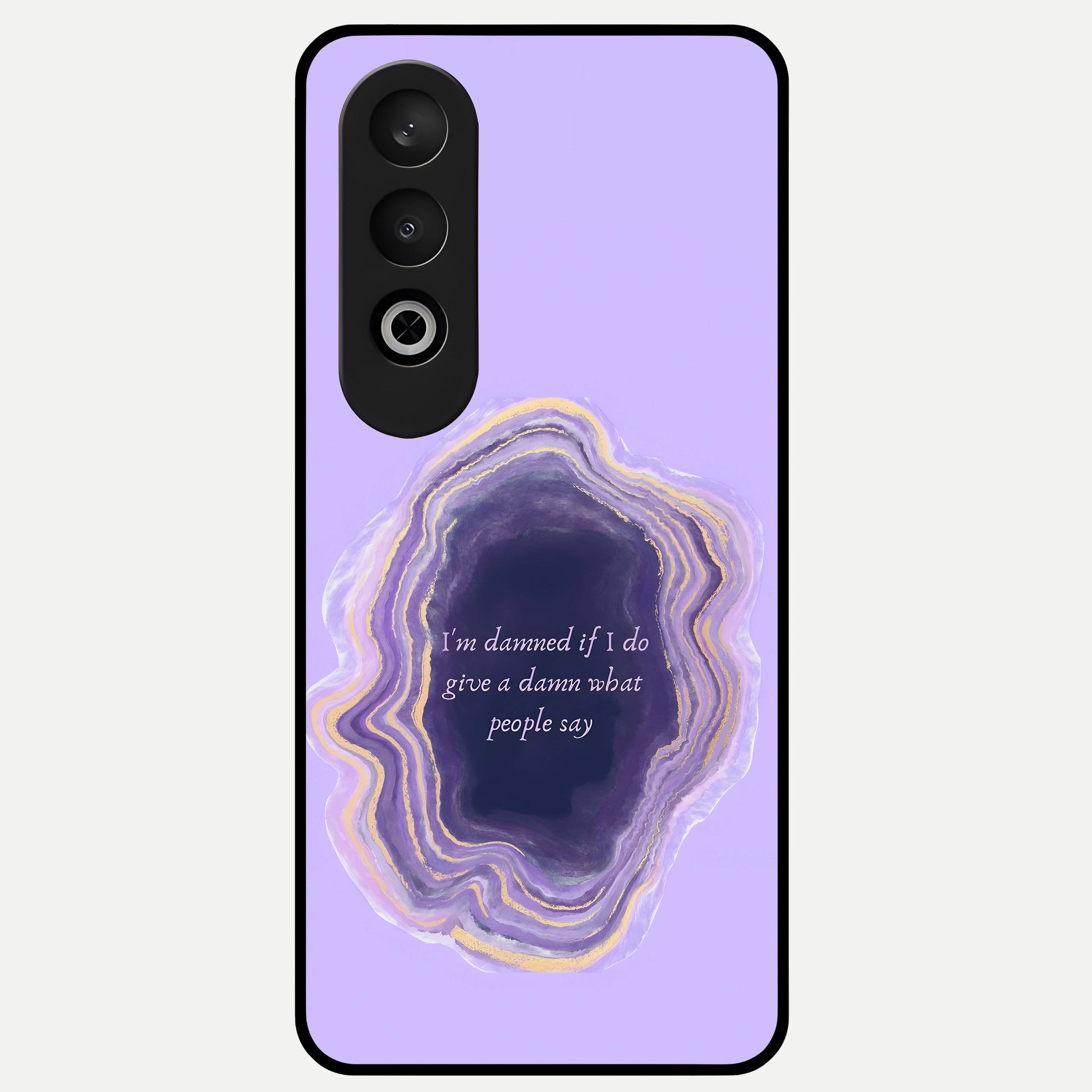  Damned People Quote Glass Case For Oneplus Nord CE4 back cover – full design glossy printed glass finish