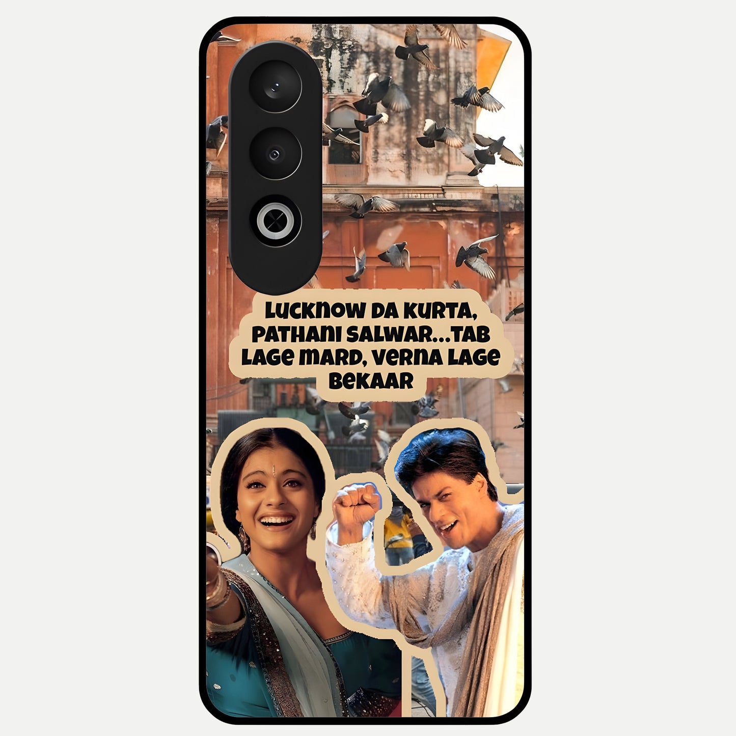  Desi Retro Vibes Glass Case For Oneplus Nord CE4 back cover – full design glossy printed glass finish