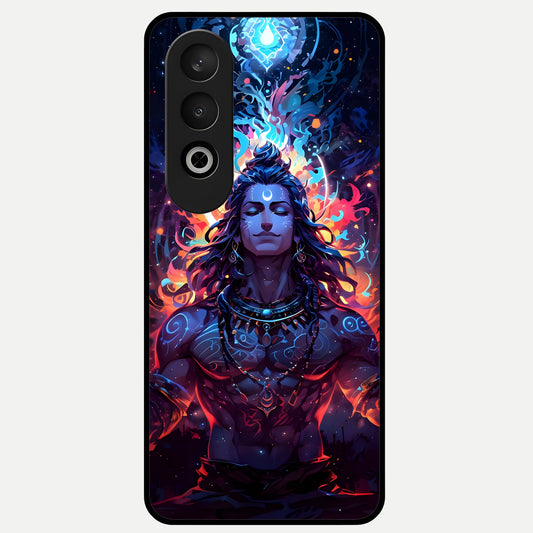  Divine Fire Shiv Glass Case For Oneplus Nord CE4 back cover – full design glossy printed glass finish