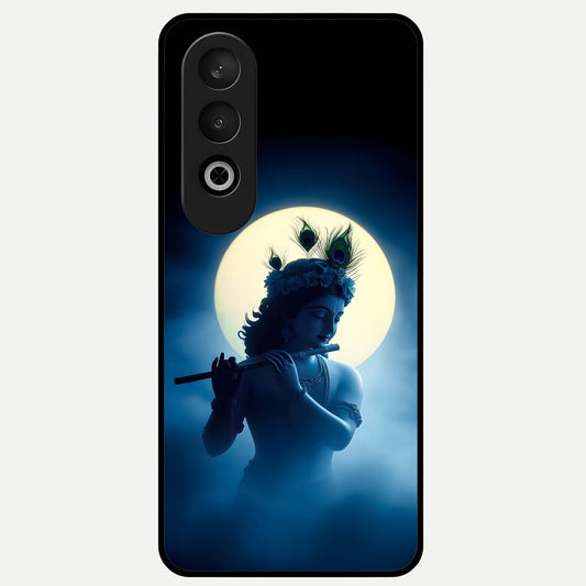  Divine Moon Flute Glass Case For Oneplus Nord CE4 back cover – full design glossy printed glass finish