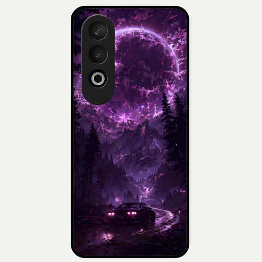  Eternal Cosmic Drive Glass Case For Oneplus Nord CE4 back cover – full design glossy printed glass finish