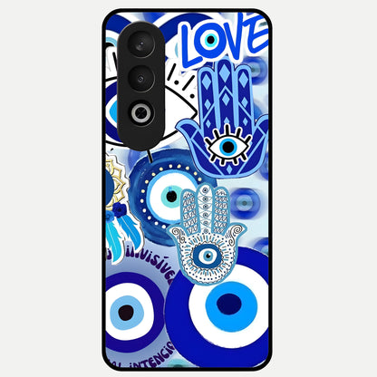  Evil Eyes Dream Glass Case For Oneplus Nord CE4 back cover – full design glossy printed glass finish