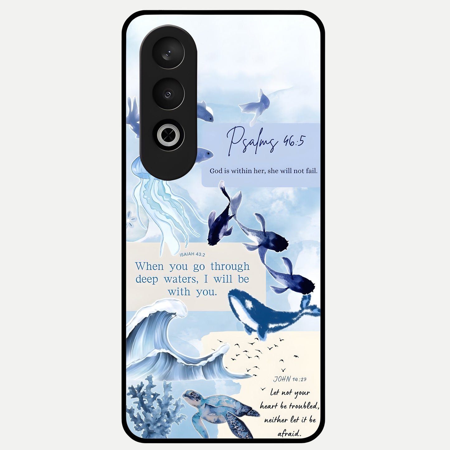  Faithful Ocean Promise Glass Case For Oneplus Nord CE4 back cover – full design glossy printed glass finish
