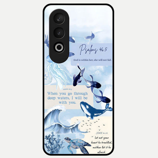 Faithful Ocean Promise Glass Case For Oneplus Nord CE4 back cover – full design glossy printed glass finish
