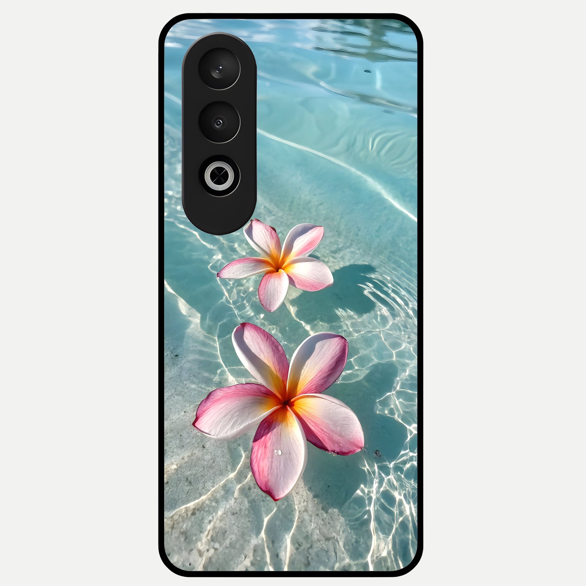  Floating Bloom Bliss Glass Case For Oneplus Nord CE4 back cover – full design glossy printed glass finish