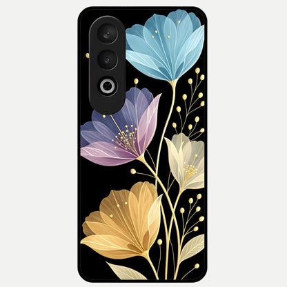  Flower Bloom Glow Glass Case For Oneplus Nord CE4 back cover – full design glossy printed glass finish