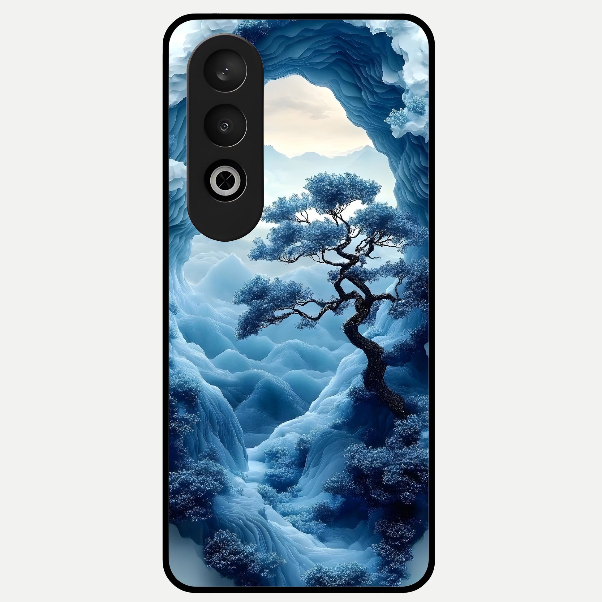  Frozen Serenity Gate Glass Case For Oneplus Nord CE4 back cover – full design glossy printed glass finish