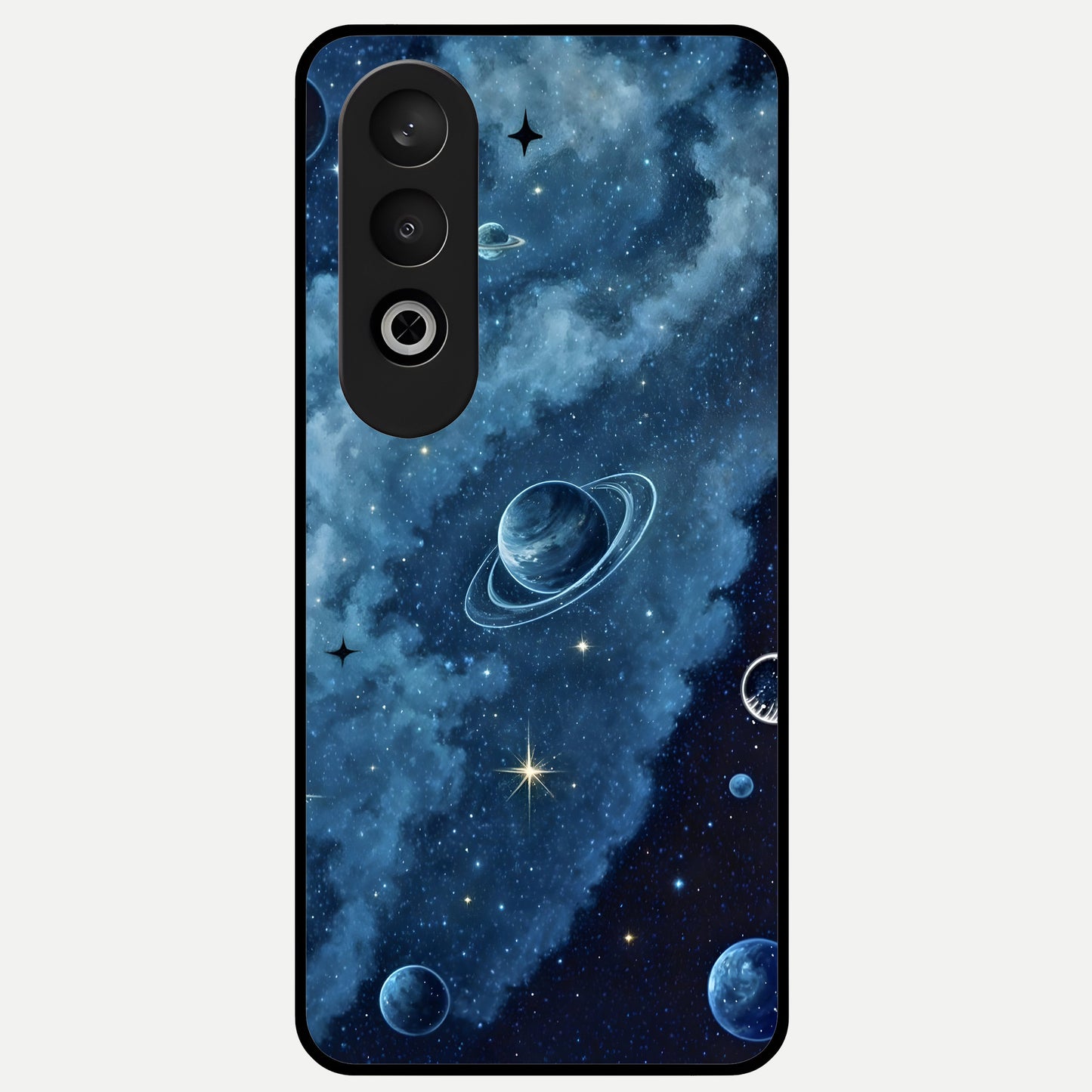  Galaxy Dream Space Glass Case For Oneplus Nord CE4 back cover – full design glossy printed glass finish