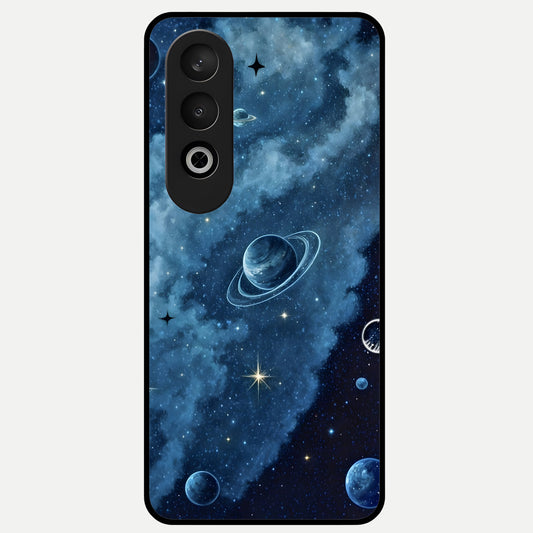  Galaxy Dream Space Glass Case For Oneplus Nord CE4 back cover – full design glossy printed glass finish