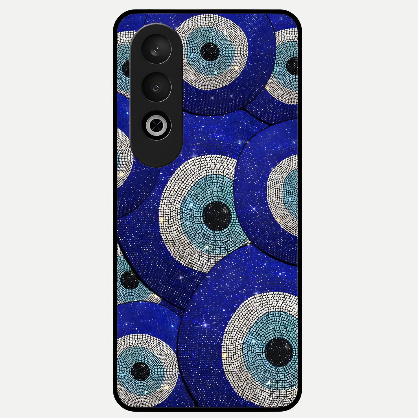  Galaxy Eye Flow Glass Case For Oneplus Nord CE4 back cover – full design glossy printed glass finish