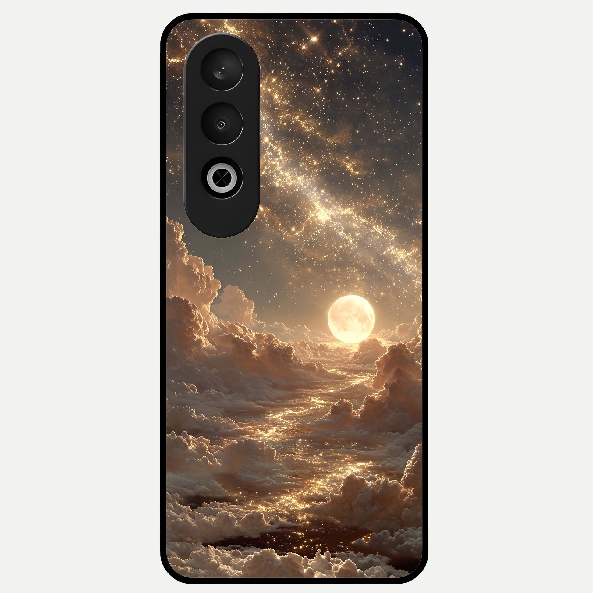  Golden Sky Dream Glass Case For Oneplus Nord CE4 back cover – full design glossy printed glass finish