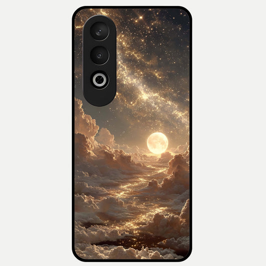  Golden Sky Dream Glass Case For Oneplus Nord CE4 back cover – full design glossy printed glass finish