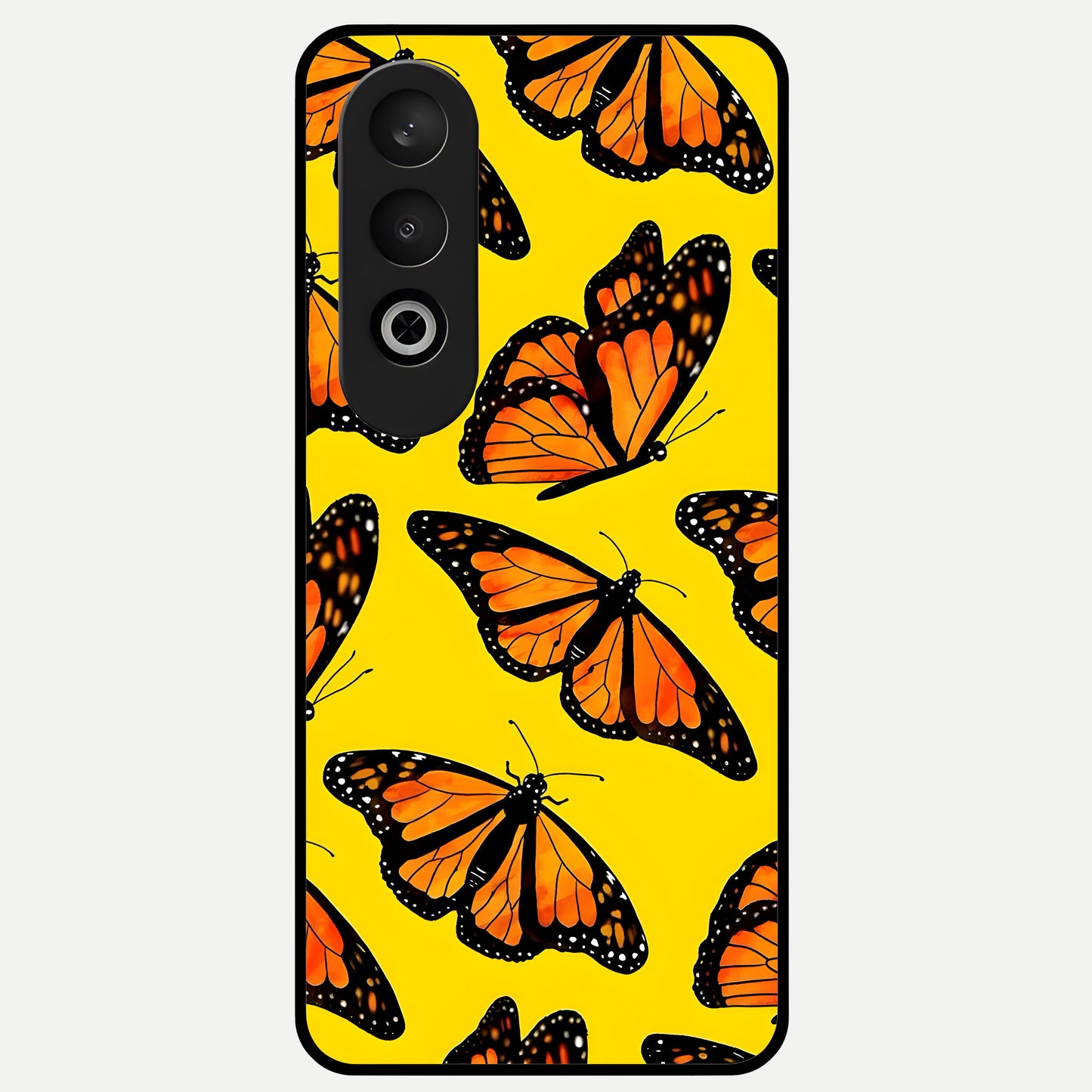 Golden Wing Flight Glass Case For Oneplus Nord CE4 back cover – full design glossy printed glass finish